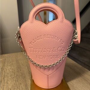 Tiffany & Co. Return to Tiffany Pink Crossbody Bag with Chain Strap